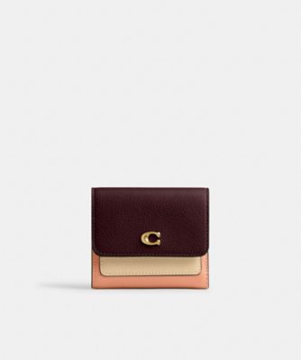 ＜COACH＞ミラ　スモール　フラップ　ウォレット・カラーブロック